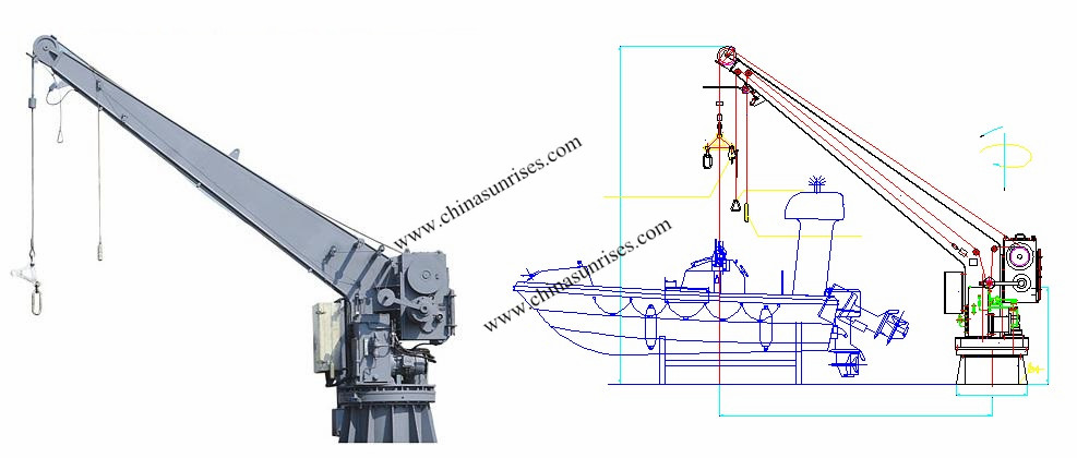 Single Arm Davit for Rescue Boat,Liferaft