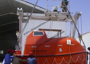 Lifeboat and Davit for Training