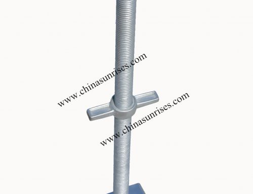 Scaffolding adjustable base jack U head