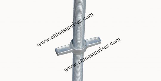 Scaffolding adjustable base jack U head