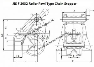 JIS F 2032 Roller Pawl Type Chain Stopper