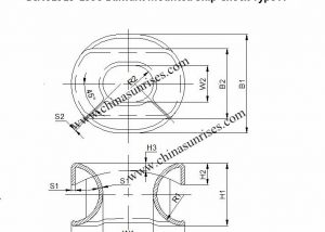 DIN81915-1998 Bulwark Mounted Ship Chock Type A