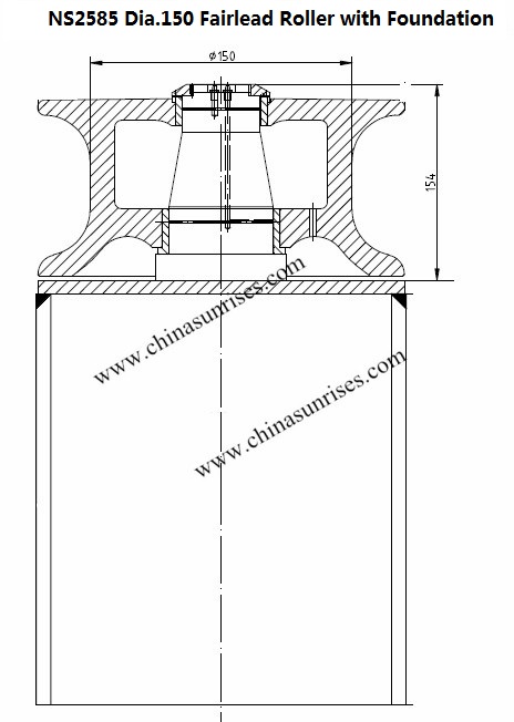 NS2585 Fairlead Roller with Foundation