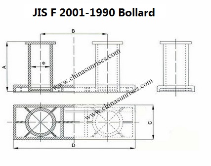 JIS F 2001-1990 Bollard