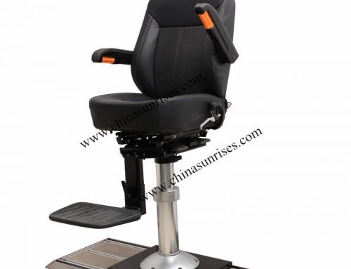 Movable Pilot Chair,Marine Aluminum Alloy Pilot Chair with Rail